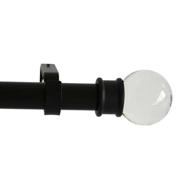Urbanest Single Curtain Rod and Hardware Set - Size: 84 inch - 120 inch W