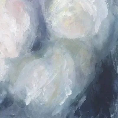 Victoria Borges Paintings Canvas Art Prints - Blue Ambrosia II