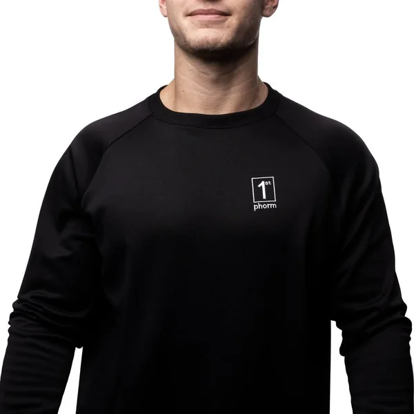 Men's Challenger Pullover Top, Size Medium in Black by 1st Phorm
