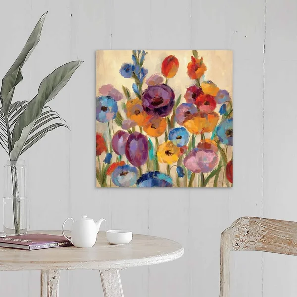 Garden Hues I - Canvas Wall Art, 20x20, Great Big Canvas