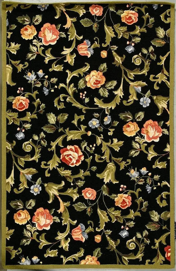 Safavieh Chelsea HK310B 7&9x22 x 9&9x22 Black Area Rug