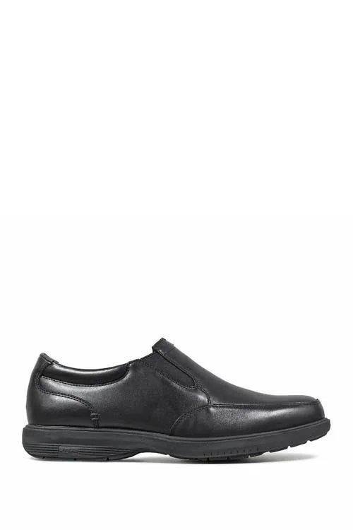 Men's Nunn Bush Myles St. Moc Toe Slip On, Size: 13, Black