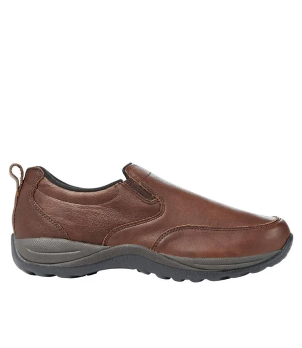 Men's Comfort Mocs, Leather Brown 10.5(EE), L.L.Bean