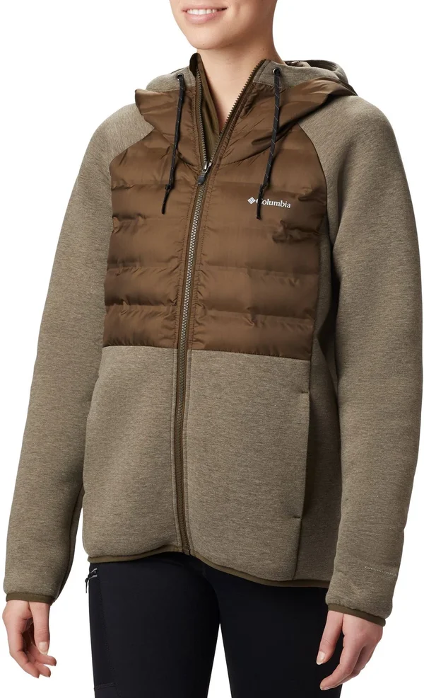 Columbia Women's Northern Comfort Hybrid Hoodie - Small - Olive Green