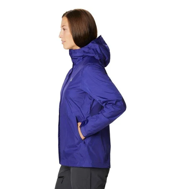 Mountain Hardwear Women's Acadia Rain Jacket, XS, Blue
