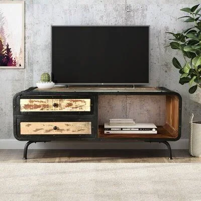 Aberdeen Boho Industrial Recycled Wood TV Stand Home Loft Concepts