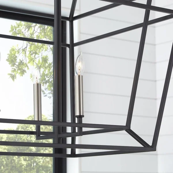 Quorum Monument 6 Light Linear - Classic Nickel - 8507-6-64, 2 x 20"