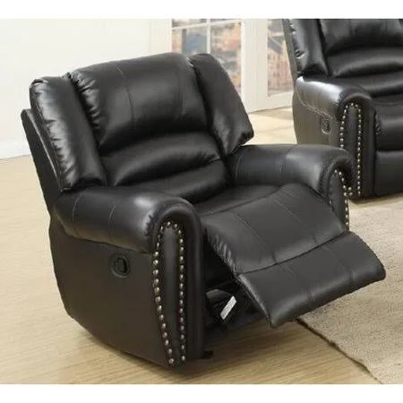 Latitude Run Higuchi Manual Glider Recliner Upholstery: Black