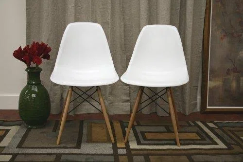 Baxton Studio Judy Dark Brown Modern Dining Chair (Set of 2)