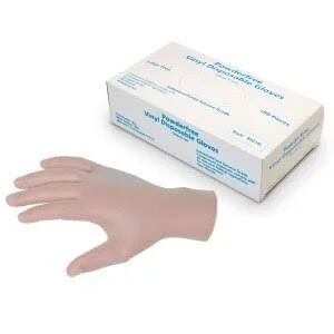 MCR Safety 5014L Vinyl Disposable Industrial Food Service Grade POWDERFREE Gloves, Large