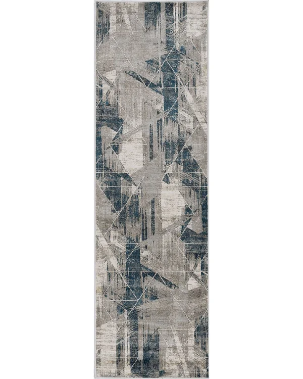 Kas Montreal 4767 Grey/Blue Twilight Area Rug 7&7x22 Round