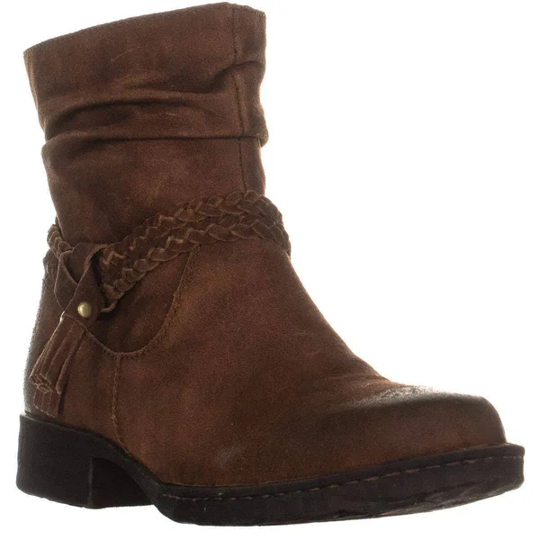 Born Ouvea Braid Ankle Boots - Rust