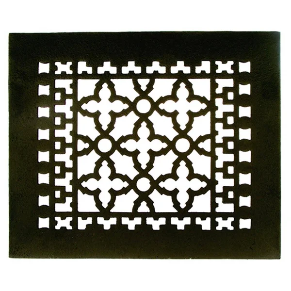 Acorn GR1BG: 12x22 x 10x22 Cast Iron Decorative Grille - Black