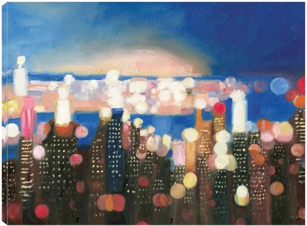 City Lights Canvas Prints by James Wiens 32x24 Fineartcanvas