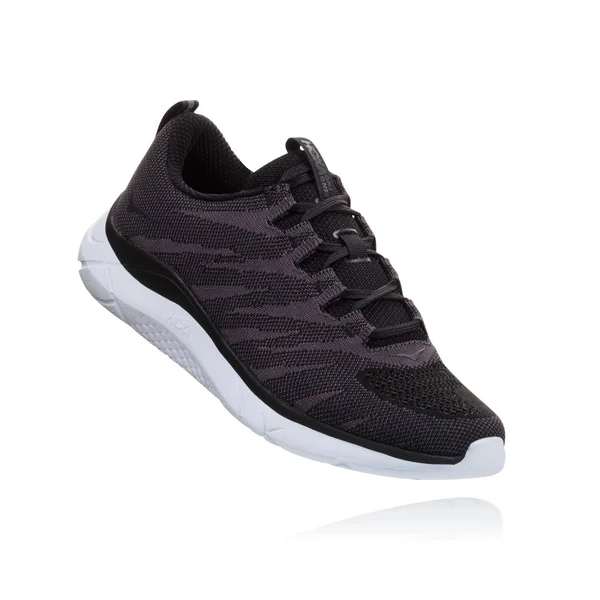 Hoka One One Men's Hupana Knit Jacquard Shoe - 8.5 - Black - White
