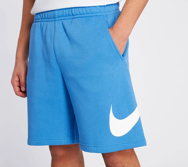 Nike Men's Club Fleece Shorts Blue Medium