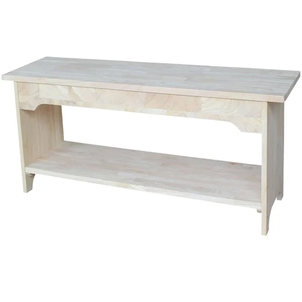 The Gray Barn Moonshine Unfinished Bench, Size: 48x22