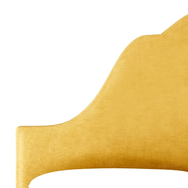 King Zinnia Arched Headboard Yellow Velvet - Opalhouse