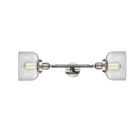 Gracie Oaks Arledge Vintage 2-Light Vanity Light - Clear
