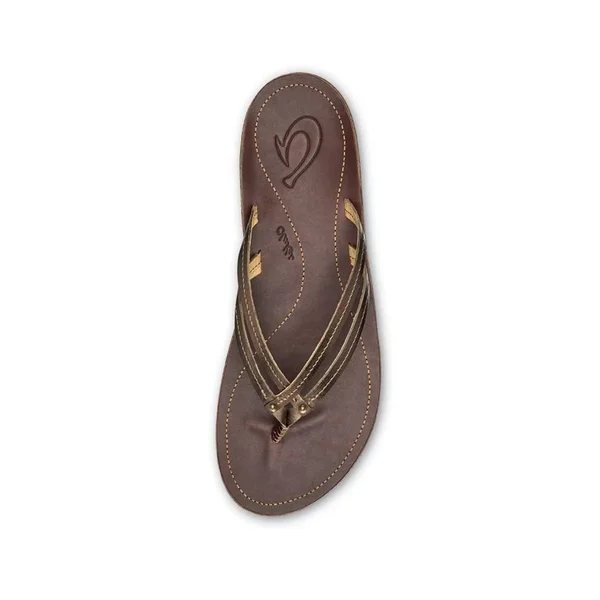 Olukai U&I Sandals - Women's Bronze/Dark Java - 8