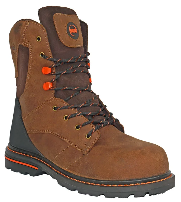 Hoss Boots Mens Carson Composite Toe EH Work S Casual Shoes Brown