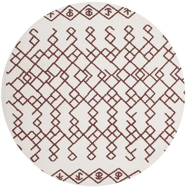 Safavieh Cedar Brook CDR501D 6&0x22 x 9&0x22 Ivory - Rust Area Rug