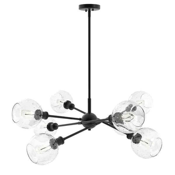 Golden Lighting 1945-8 OG-GLOBE-SD Axel - 8 Light Chandelier Olympic