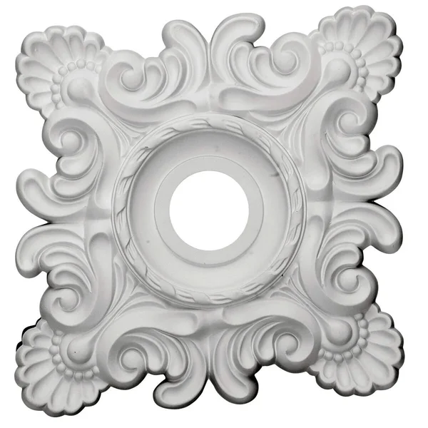 18x22W x 18x22H x 3 1/4x22ID x 1 1/2x22P Crawley Ceiling Medallion (Fits Canopies Up to 6 3/4x22), Hand-Painted Root Beer Crackl