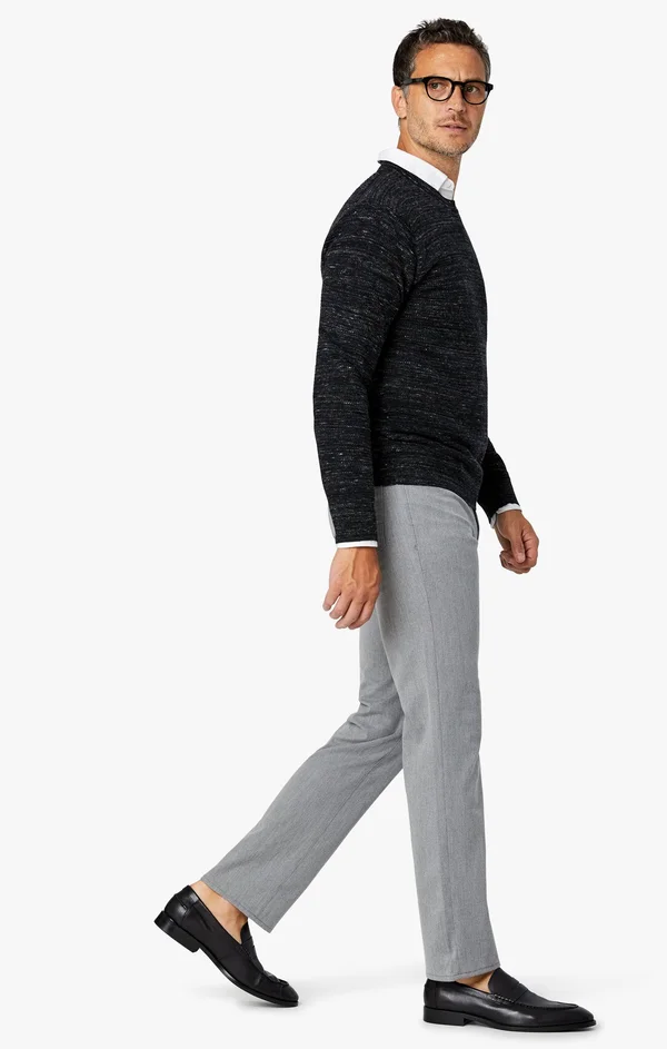 34 Heritage Men's Charisma Relaxed Straight in Grey Winter Cashmere - Men's Pants