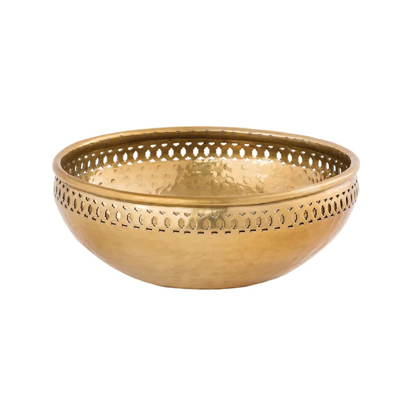 Elk Lifestyle BOWL026 Hammered Bowl in Aluminum Brass TPR - Large