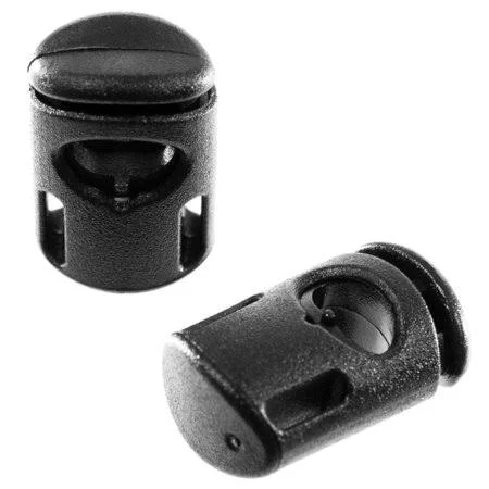Heavy Duty Plastic Ellipse Cord Locks - Clamp Toggle Stop Slider for Paracord, Bungee Cord, Drawstrings, Accessory Cordage, and