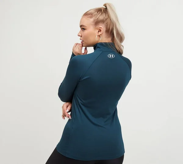 Under Armour Women's Tech Zip - Blue, LG