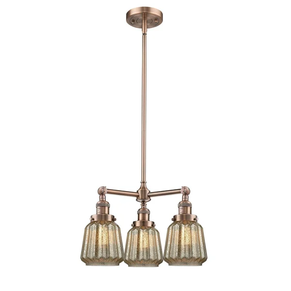 Innovations Lighting-Chatham 3 Light Chandelier-207-AC-G146
