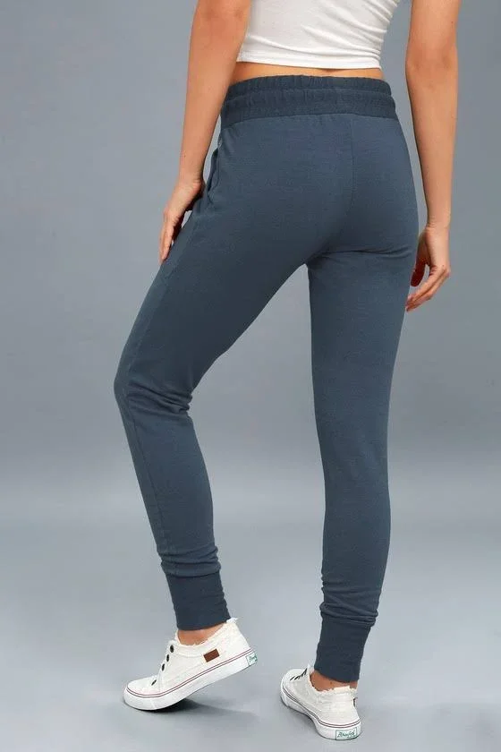 Free People Sunny Skinny Sweat Pants - Womens OB7685954005 Slate