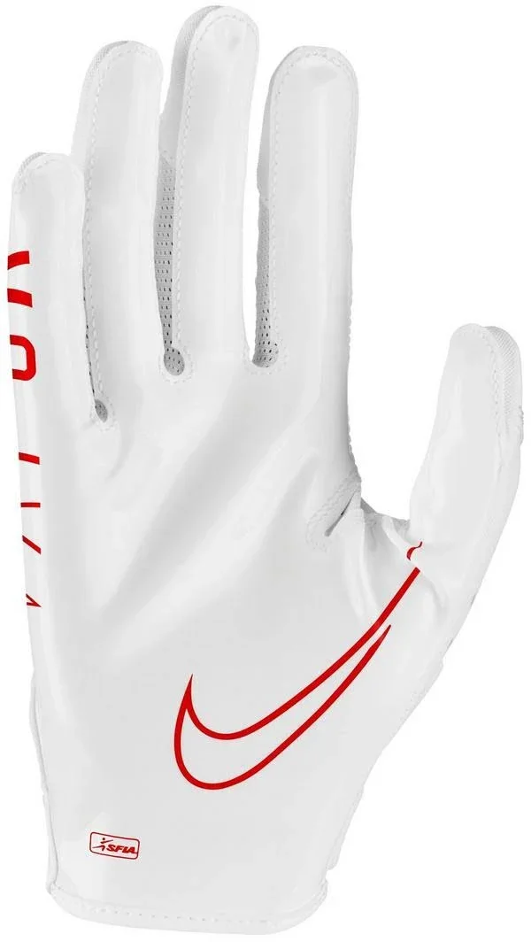 Nike Adult Vapor Jet 6.0 Receiver Gloves, Medium, White
