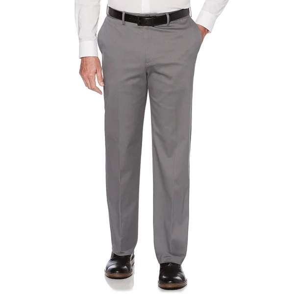 Savane Men's Flat Front Stretch Ultimate Performance Chino
