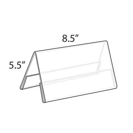 Azar Displays Two Sided Nameplate 5.5 x 8.5-Inch 10/Pack 192812