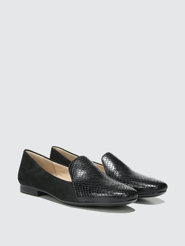Naturalizer Emiline Flats - Black Snake