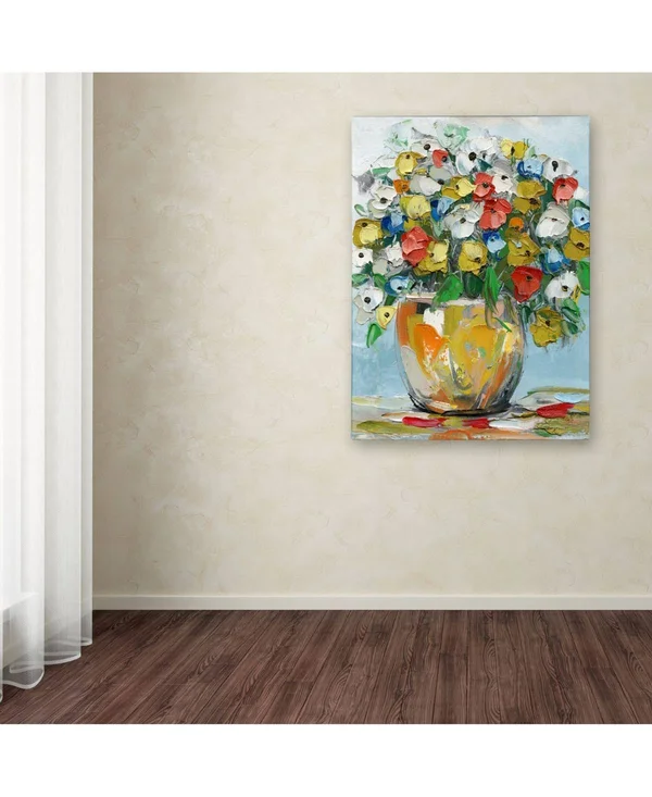 Trademark Fine Art Ma0727-C1824Gg Hai Odelia 'Spring Flowers in A Vase