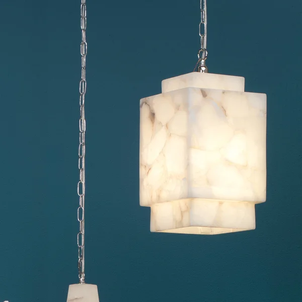 Jamie Young Borealis Cube Pendant Alabaster