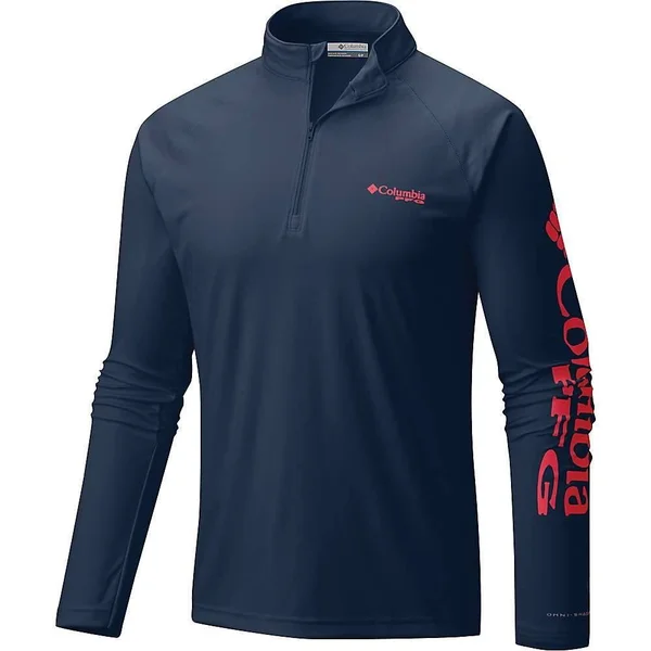 Columbia Men's Terminal Tackle 1/4 Zip Top - LT - White, Nightshade