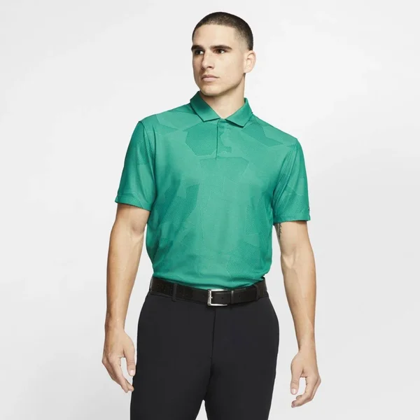 Nike Men's Tiger Woods Dri-Fit Camo Golf Polo, XL, Green