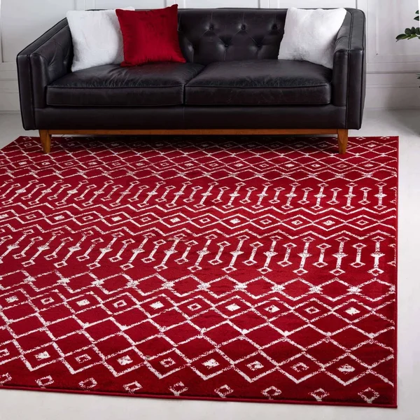 Unique Loom Moroccan Trellis Yellow 8 ft. x 11 ft. Area Rug