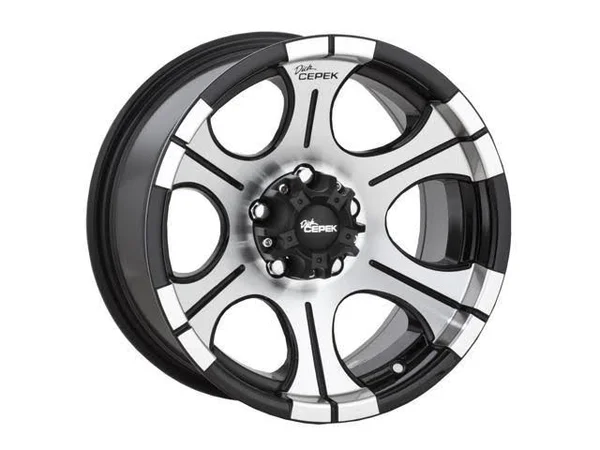 Dick Cepek DC-2 16x8/6X139.7 -12et Gloss Black & Machined Finish Wheels Rims