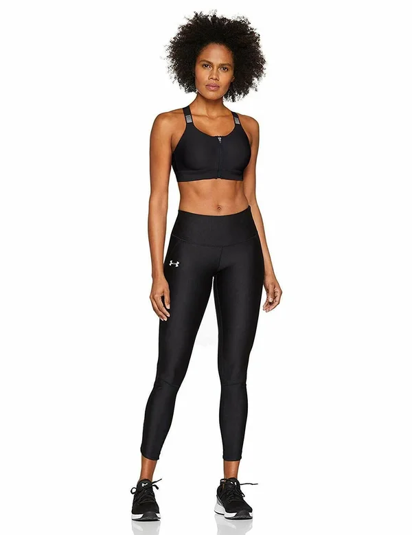 Under Armour Balance High Impact Zip Front Sports Bra - Black (1307227) 34DD