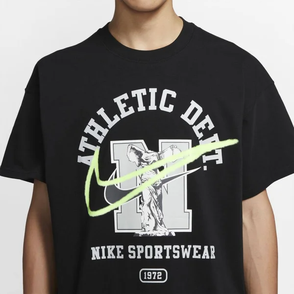 Nike Class of 72 Max 90 T-Shirt - Mens - Black/Volt, Size XXL
