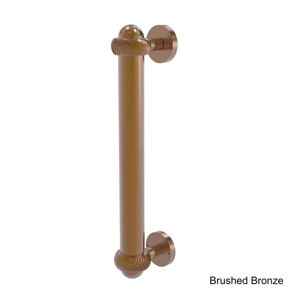 Allied Brass 8 inch Door Pull Twisted Accents Matte Gray 402AT