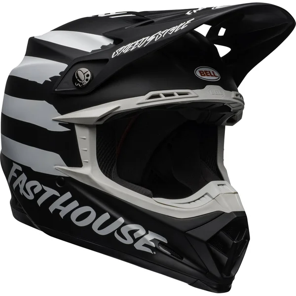 Bell Moto-9 MIPS Fasthouse Signia Helmet - Black/White - 2XL