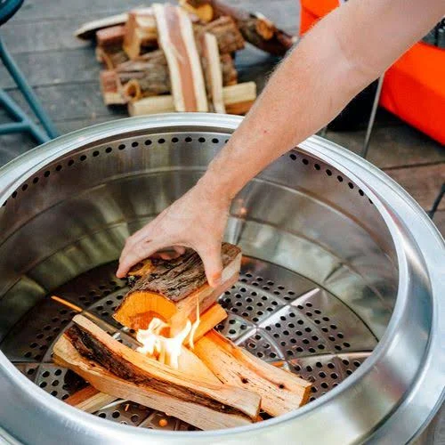 Solo Stove - Yukon 27x22 Bundle: Stand + Shelter - Stainless Steel