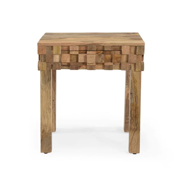 Gentilly Modern Handcrafted Mango Wood End Table by Christopher Knight Home - 22.00x22 W x 16.00x22 D x 24.50x22 H (Natural)